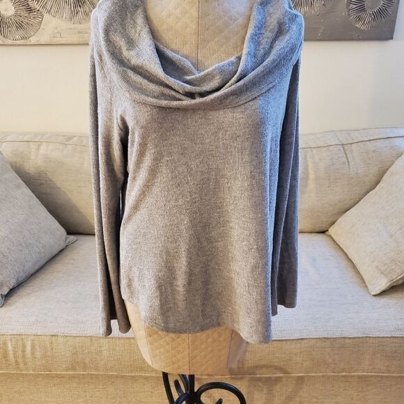 Karen Kane Convertible Neck Top sz XL in Grey - Picture 4 of 10